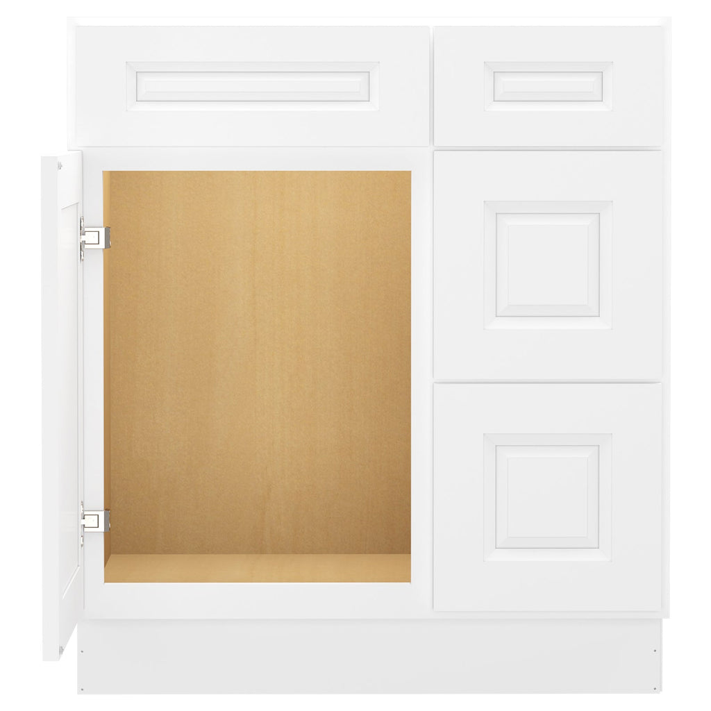 21"Dx30"Wx34-1/2"H Birch Solid Wood Bath Vanity Cabinet without Top V3021DR
