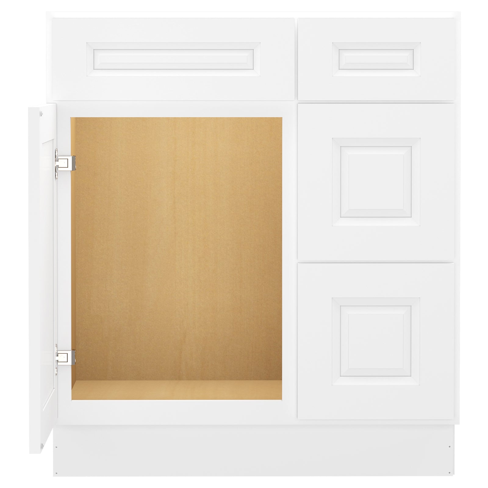 21"Dx30"Wx34-1/2"H Birch Solid Wood Bath Vanity Cabinet without Top V3021DR