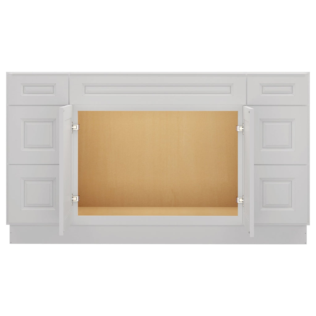 21"D Birch Solid Wood X48"W X 21"D X 34-1/2"H Bath Vanity Sink Drawer Cabinet without Top VDDB48