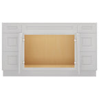 21"D Birch Solid Wood X48"W X 21"D X 34-1/2"H Bath Vanity Sink Drawer Cabinet without Top VDDB48