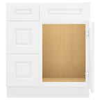 21"Dx30"Wx34-1/2"H Birch Solid Wood Bath Vanity Cabinet without Top V3021DL