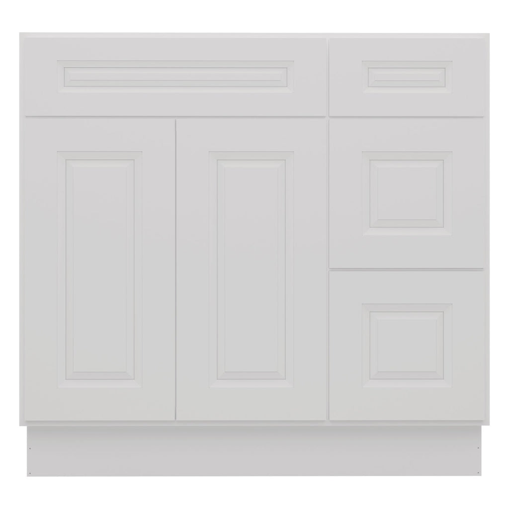 21"Dx36"Wx34-1/2"H Birch Solid Wood Bath Vanity Cabinet without Top V3621DR