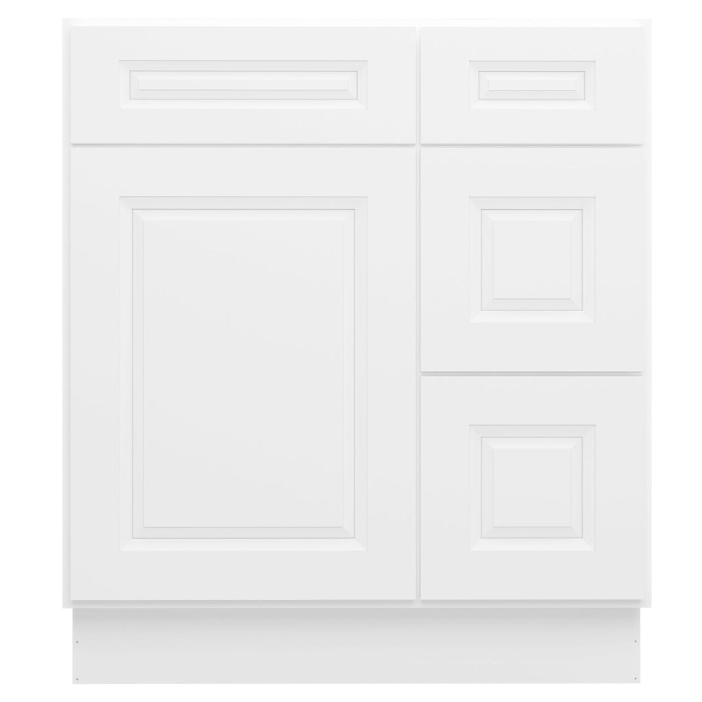 21"Dx30"Wx34-1/2"H Birch Solid Wood Bath Vanity Cabinet without Top V3021DR