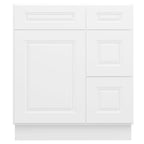 21"Dx30"Wx34-1/2"H Birch Solid Wood Bath Vanity Cabinet without Top V3021DR