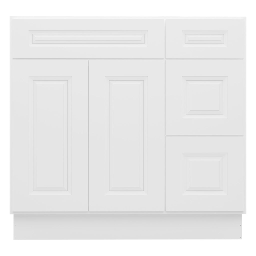 21"Dx36"Wx34-1/2"H Birch Solid Wood Bath Vanity Cabinet without Top V3621DR