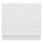 21"Dx36"Wx34-1/2"H Birch Solid Wood Bath Vanity Cabinet without Top V3621DR