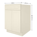 21"D X 24"W X 34-1/2"H Bath Vanity Cabinet without Top VS24