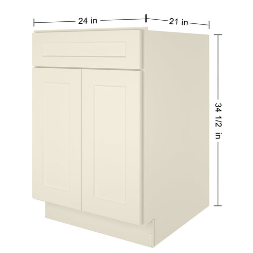 21"D X 24"W X 34-1/2"H Bath Vanity Cabinet without Top VS24