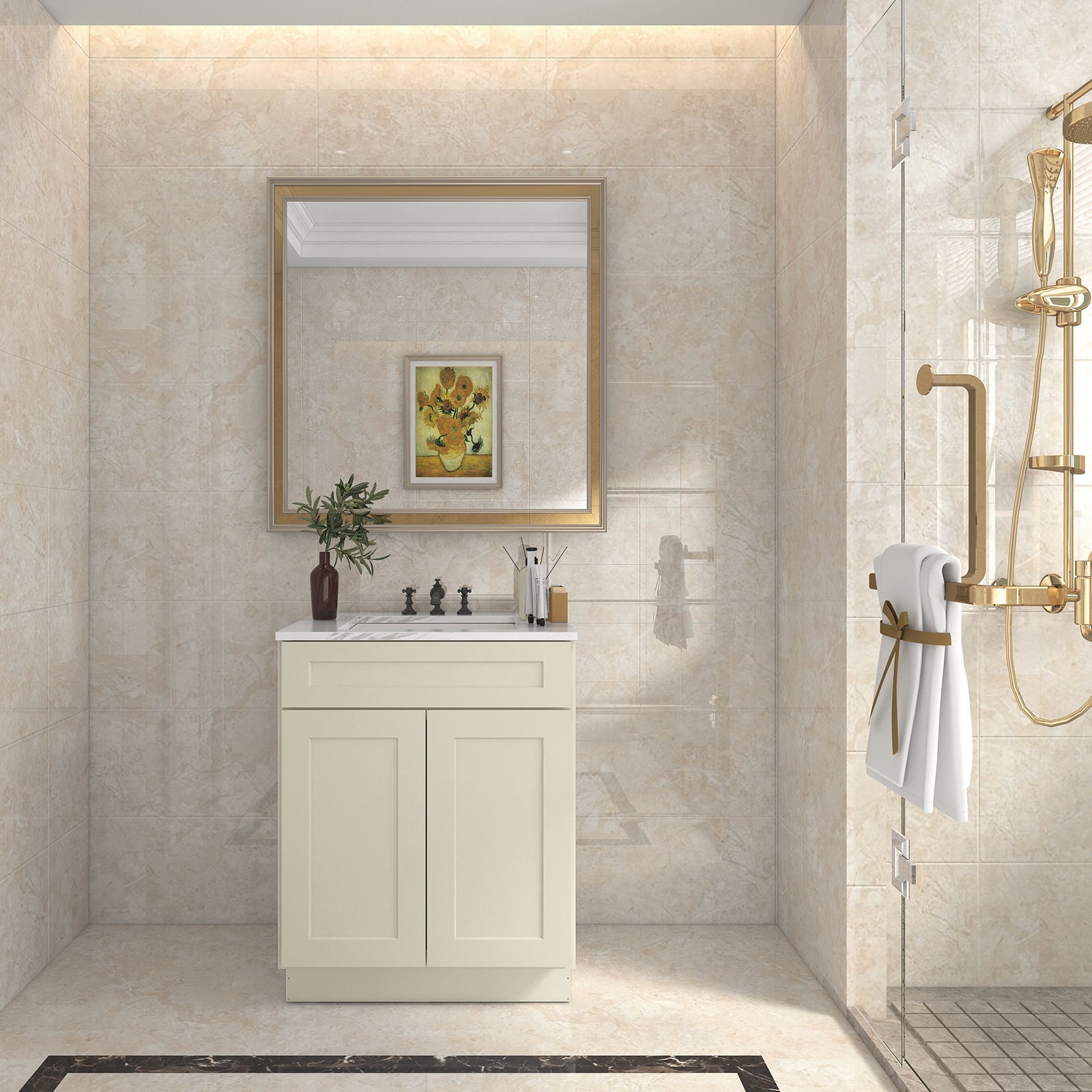 21"D X 24"W X 34-1/2"H Bath Vanity Cabinet without Top VS24
