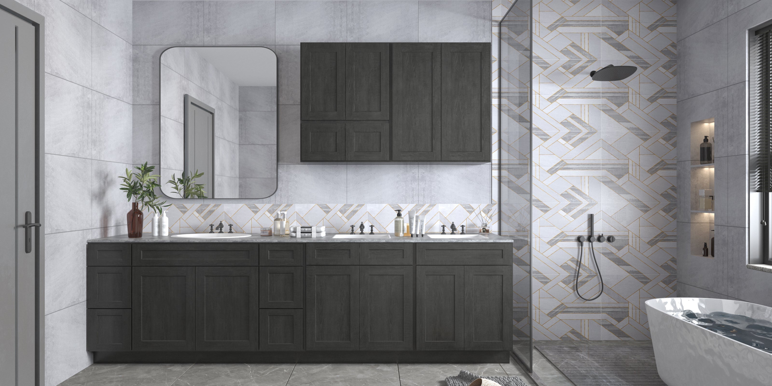 21"D X 24"W X 34-1/2"H Bath Vanity Cabinet without Top VS24