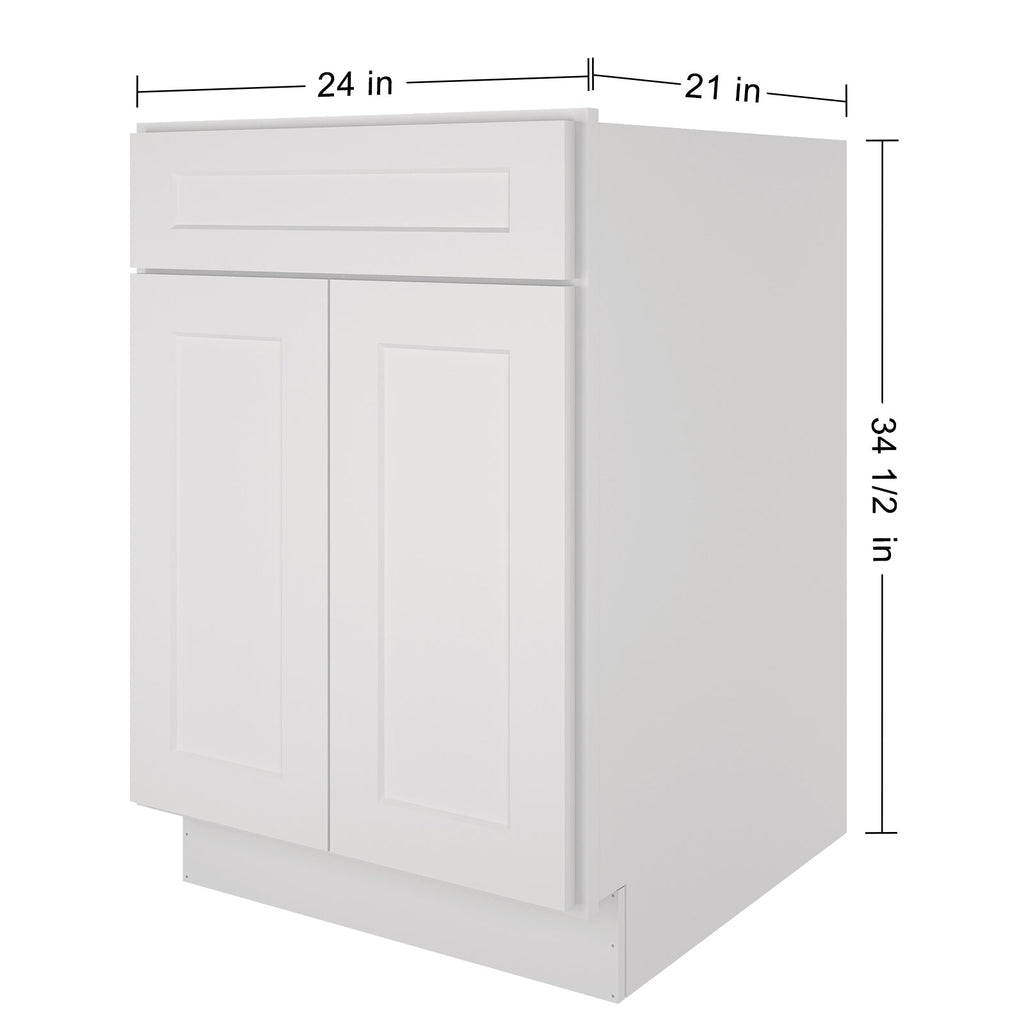 21"D X 24"W X 34-1/2"H Bath Vanity Cabinet without Top VS24