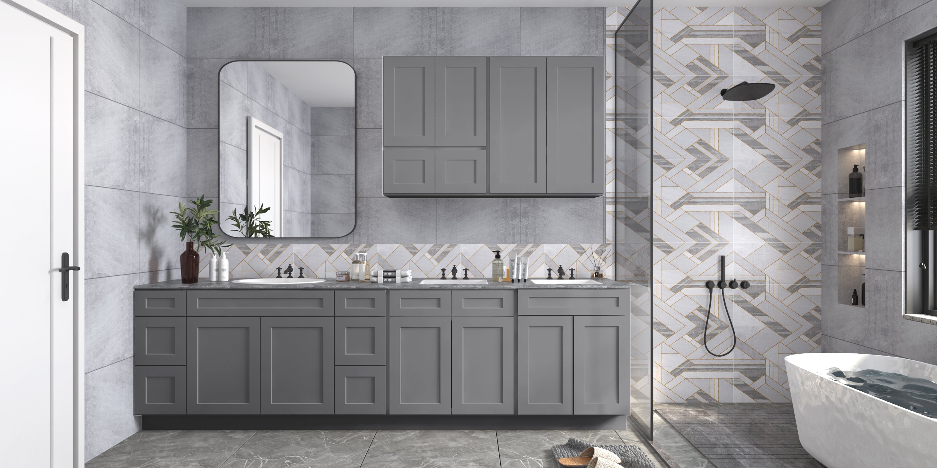21"D X 24"W X 34-1/2"H Bath Vanity Cabinet without Top VS24