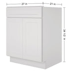 21"D X 27"W X 34-1/2"H Bath Vanity Cabinet without Top VS27
