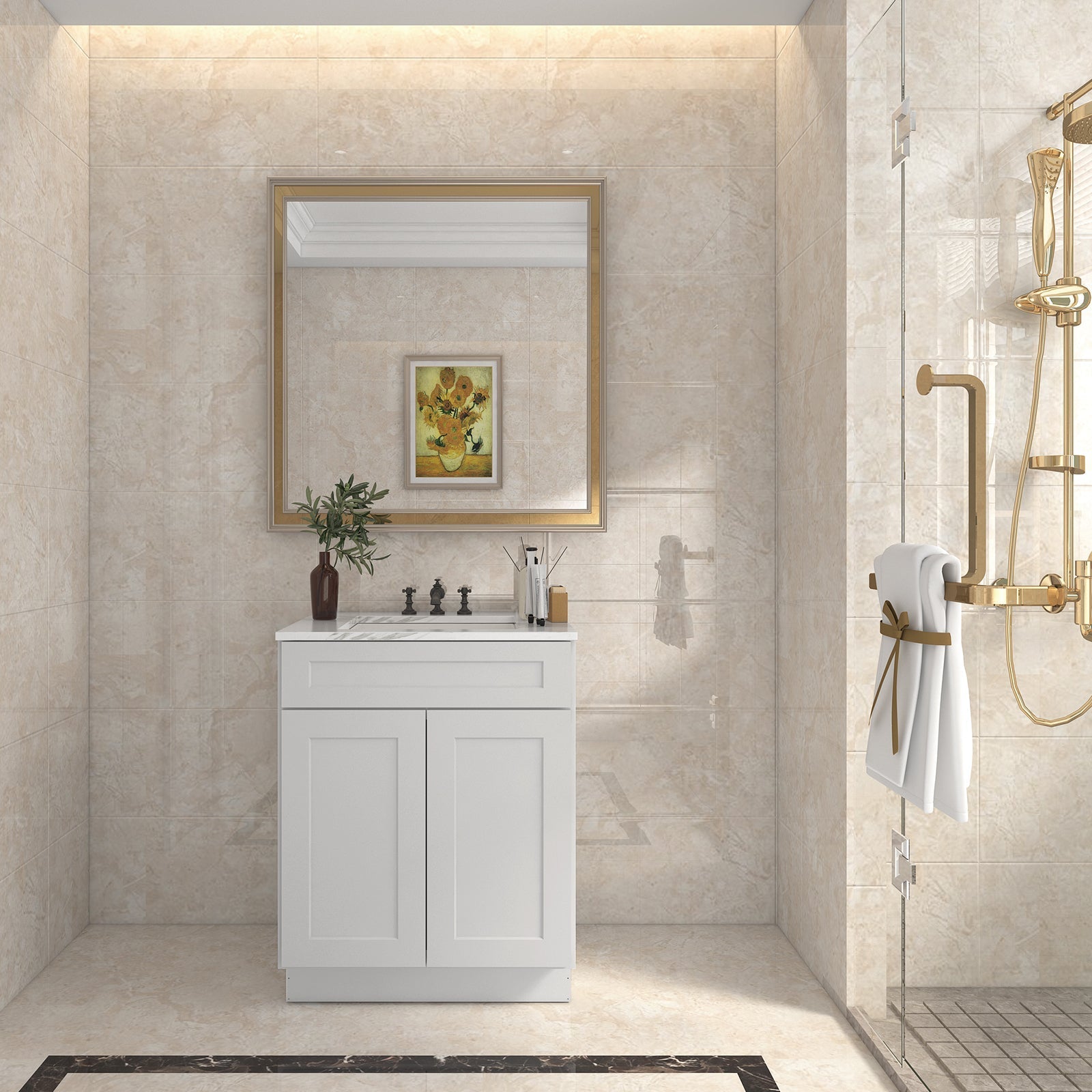 21"D X 27"W X 34-1/2"H Bath Vanity Cabinet without Top VS27