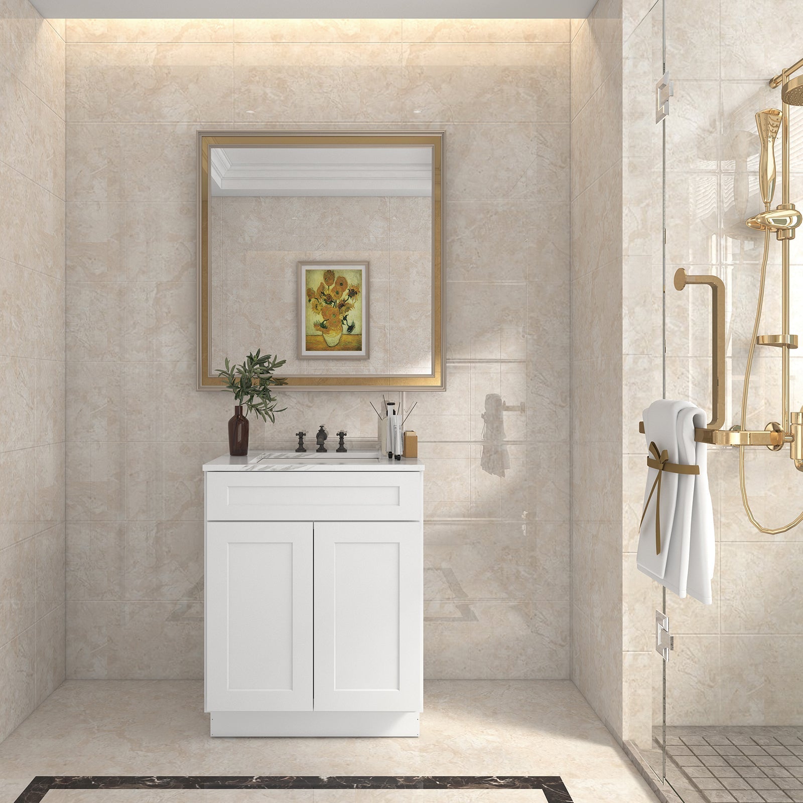 21"D X 27"W X 34-1/2"H Bath Vanity Cabinet without Top VS27