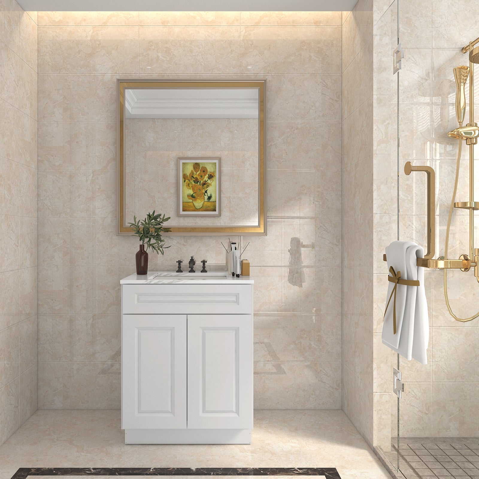 21"D X 27"W X 34-1/2"H Bath Vanity Cabinet without Top VS27