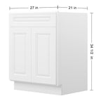 21"D X 27"W X 34-1/2"H Bath Vanity Cabinet without Top VS27