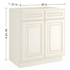 21"D X 30"W X 34-1/2"H Bath Vanity Cabinet without Top VS30