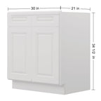 21"D X 30"W X 34-1/2"H Bath Vanity Cabinet without Top VS30