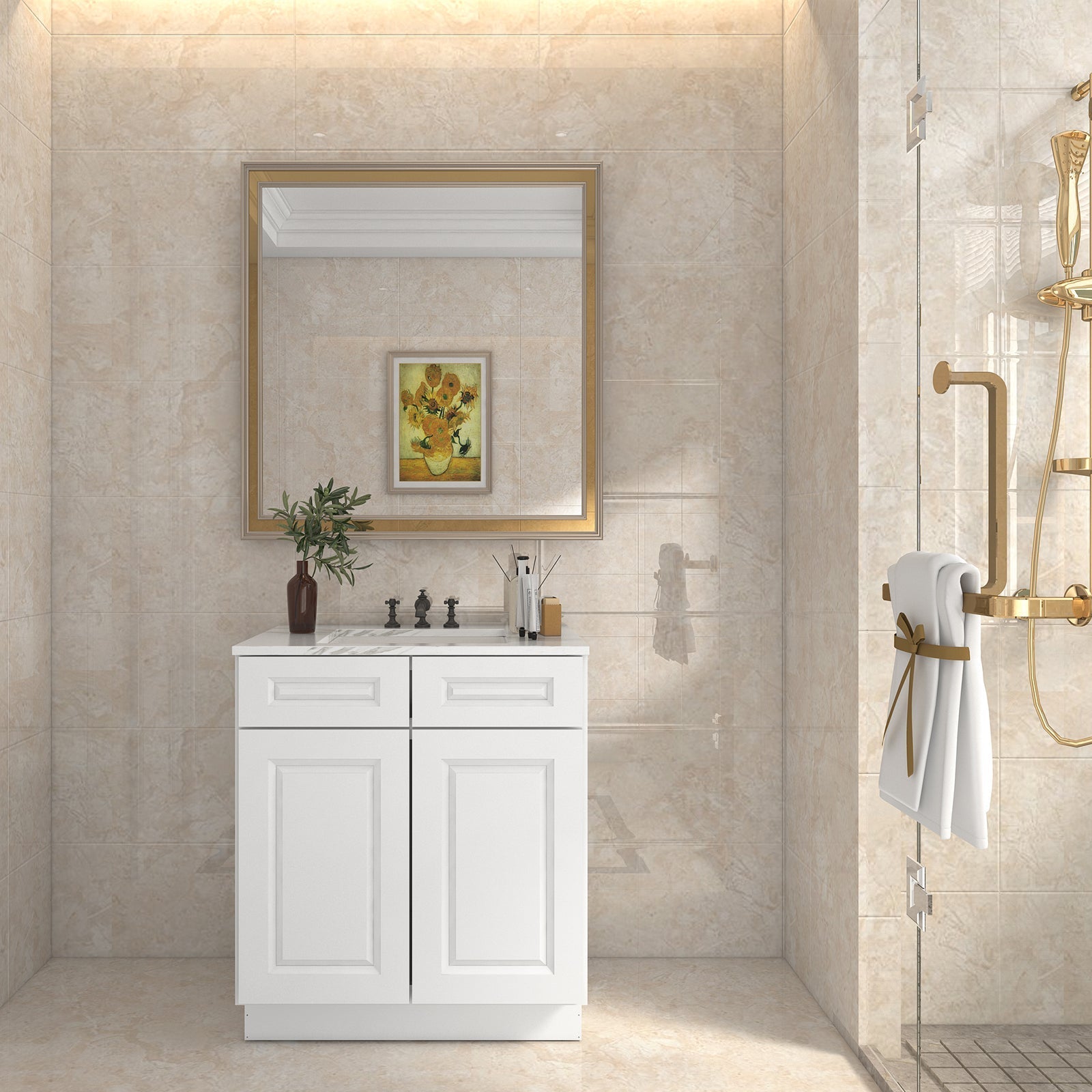 21"D X 30"W X 34-1/2"H Bath Vanity Cabinet without Top VS30