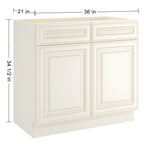 21"D X 36"W X 34-1/2"H Bath Vanity Cabinet without Top VS36