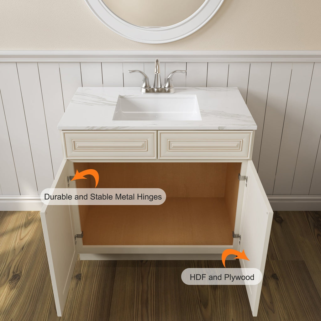 21"D X 36"W X 34-1/2"H Bath Vanity Cabinet without Top VS36
