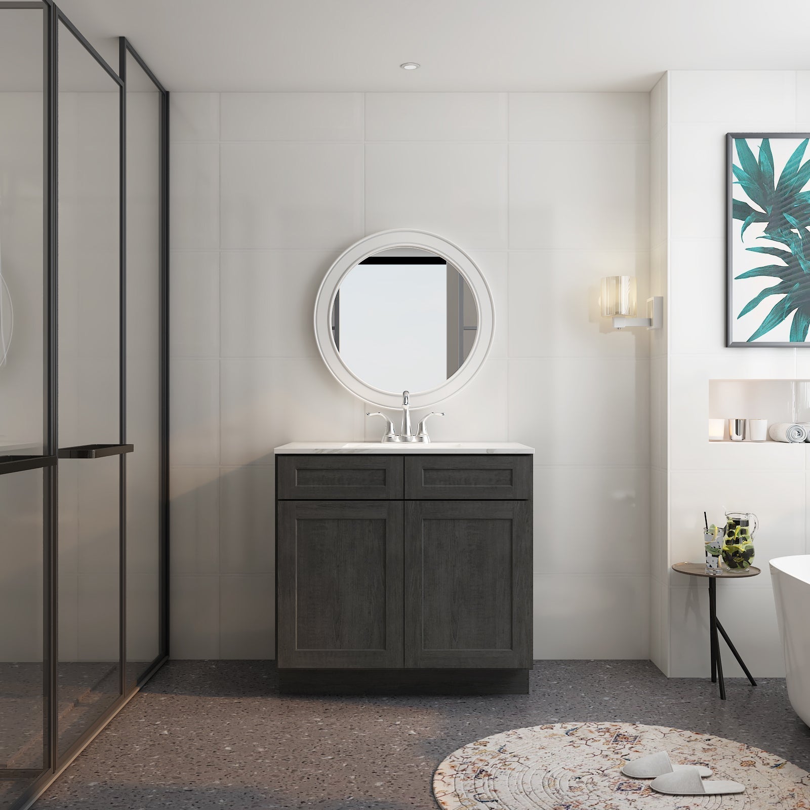 21"D X 36"W X 34-1/2"H Bath Vanity Cabinet without Top VS36