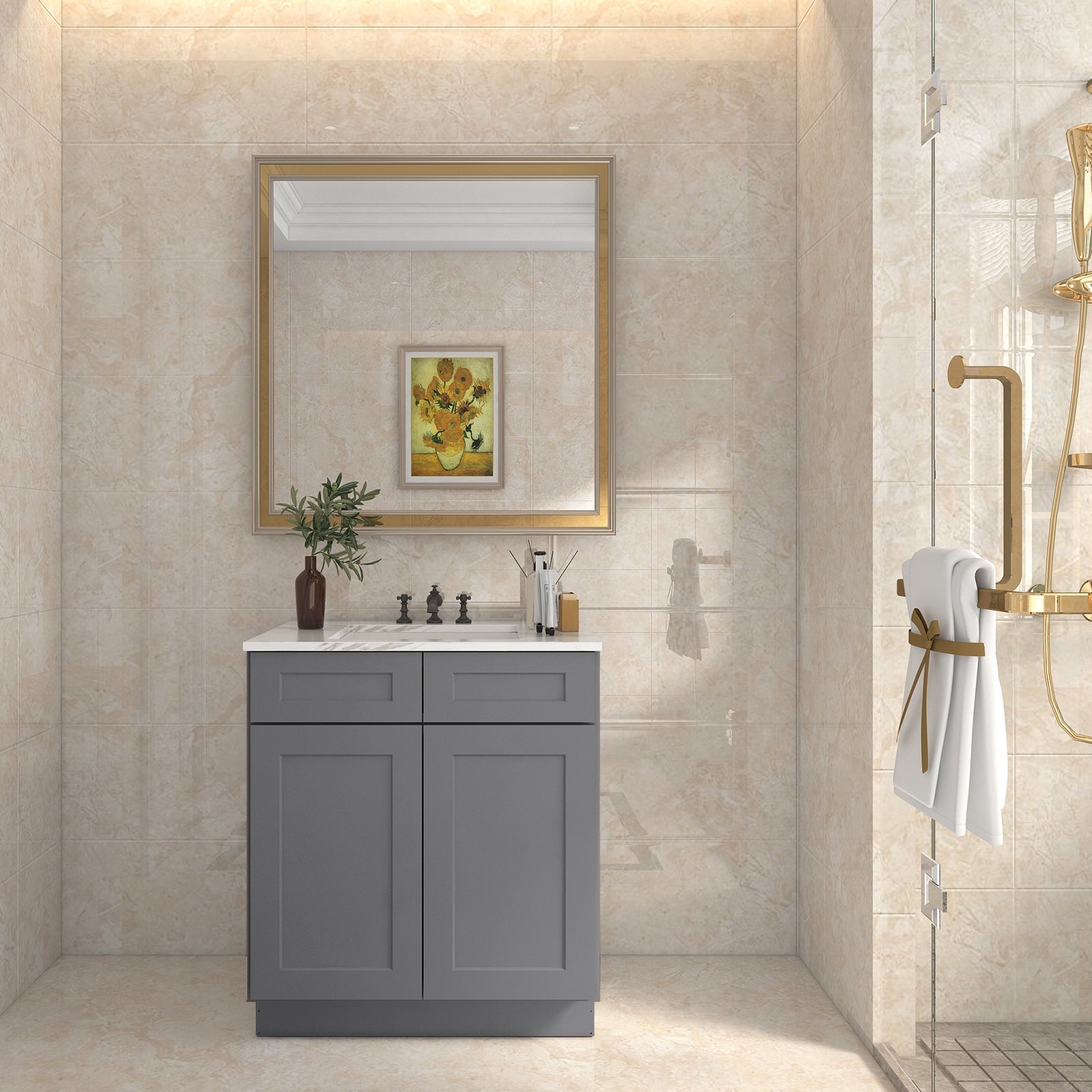 21"D X 36"W X 34-1/2"H Bath Vanity Cabinet without Top VS36