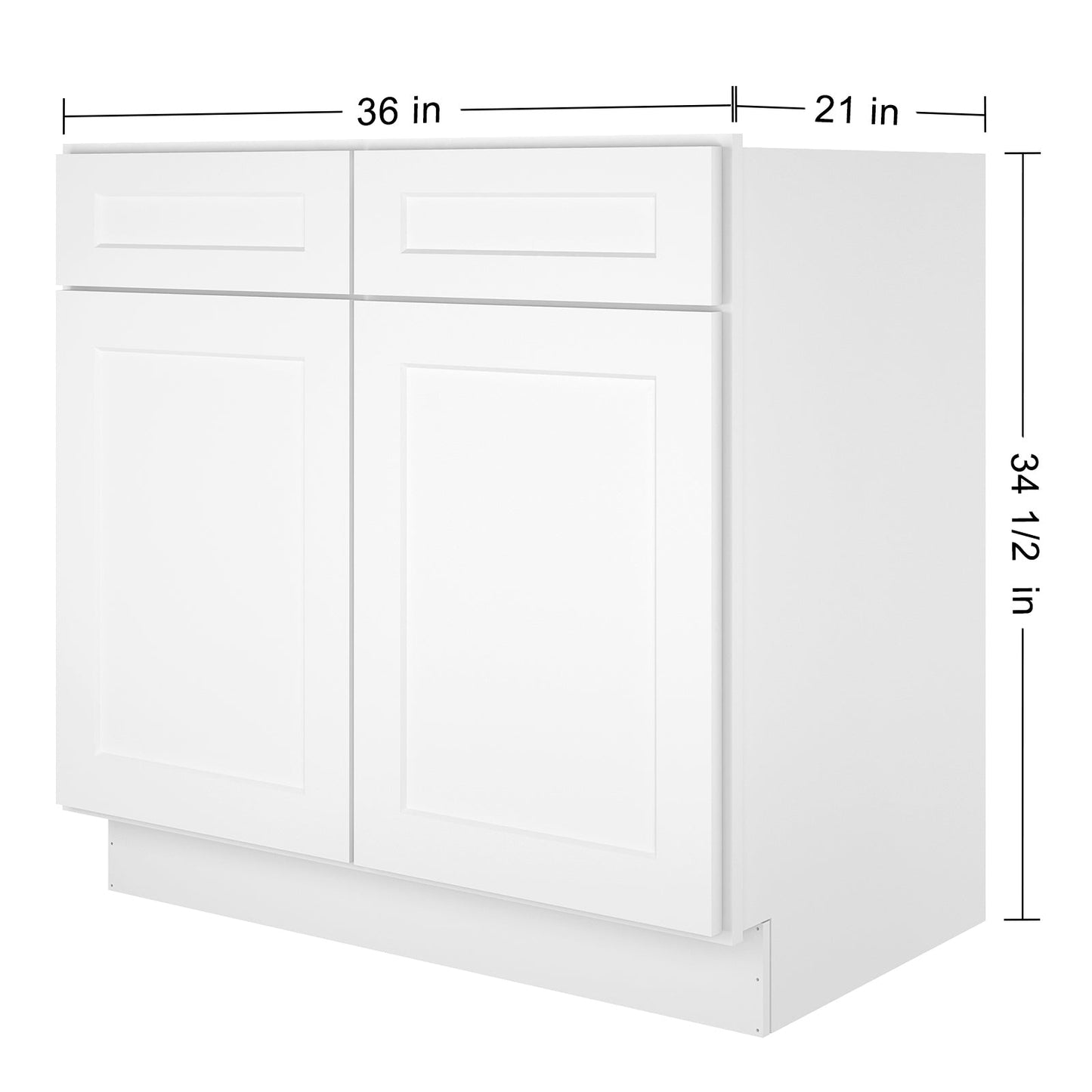 21"D X 36"W X 34-1/2"H Bath Vanity Cabinet without Top VS36