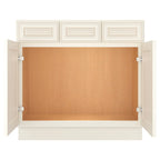 21"D Birch Solid Wood X 36"W X 34-1/2"H Vanity Sink Drawer Cabinet Wthout Top  VSD36