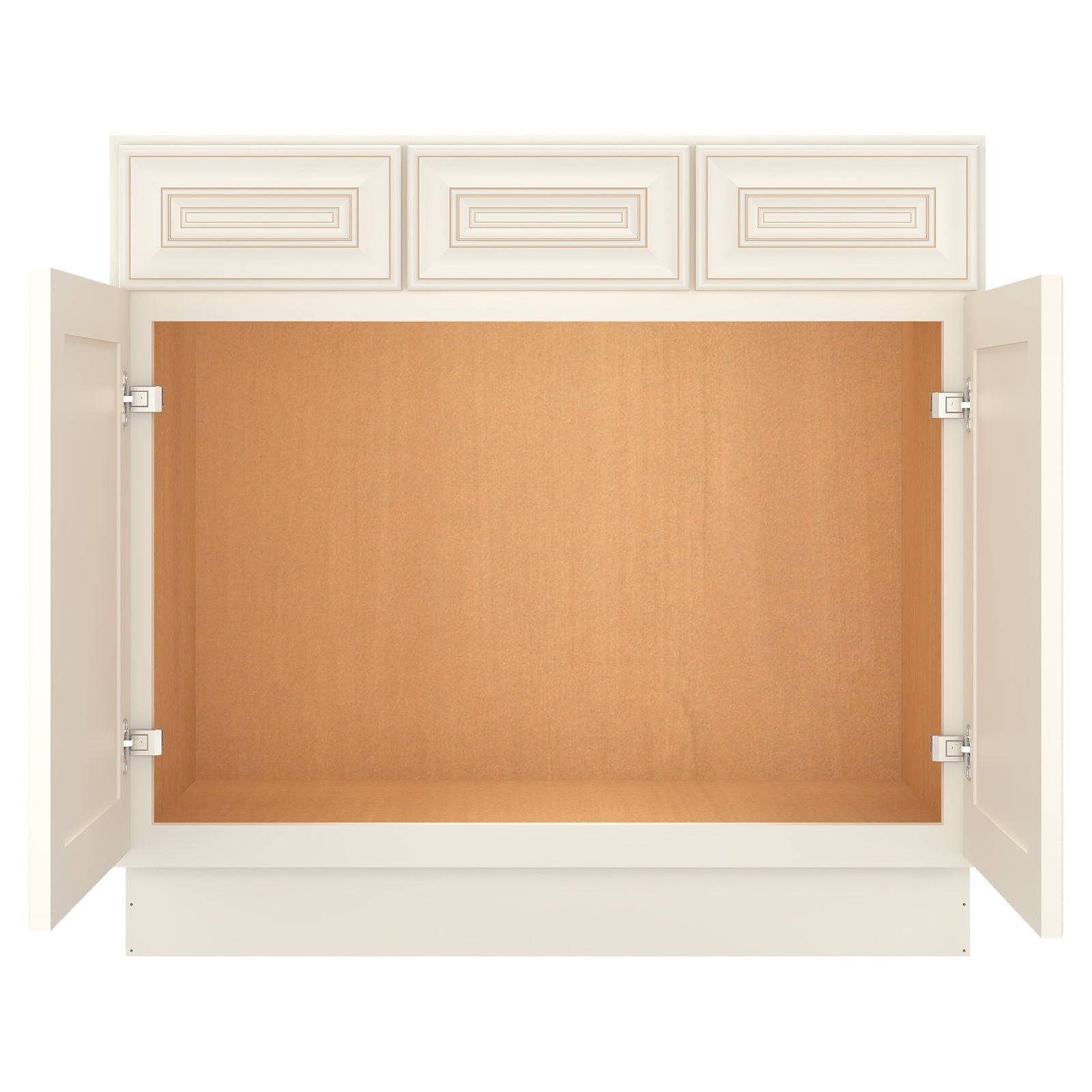 21"D Birch Solid Wood X 36"W X 34-1/2"H Vanity Sink Drawer Cabinet Wthout Top  VSD36