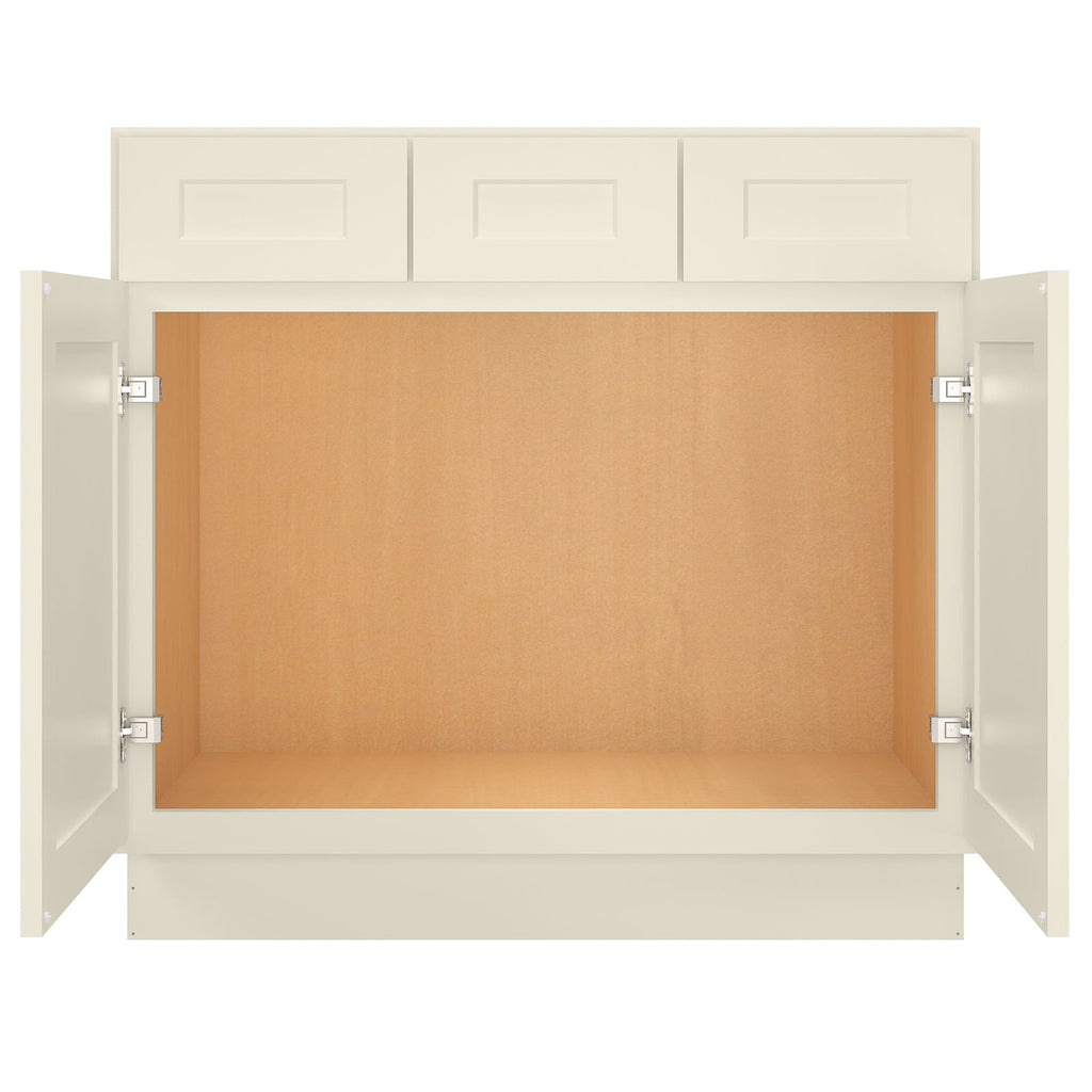 21"D Birch Solid Wood X 36"W X 34-1/2"H Vanity Sink Drawer Cabinet Wthout Top  VSD36