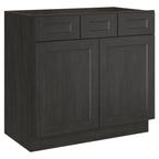 21"D Birch Solid Wood X 36"W X 34-1/2"H Vanity Sink Drawer Cabinet Wthout Top  VSD36