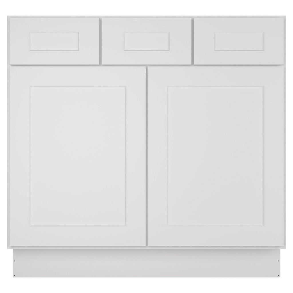 21"D Birch Solid Wood X 36"W X 34-1/2"H Vanity Sink Drawer Cabinet Wthout Top  VSD36
