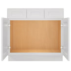 21"D Birch Solid Wood X 36"W X 34-1/2"H Vanity Sink Drawer Cabinet Wthout Top  VSD36