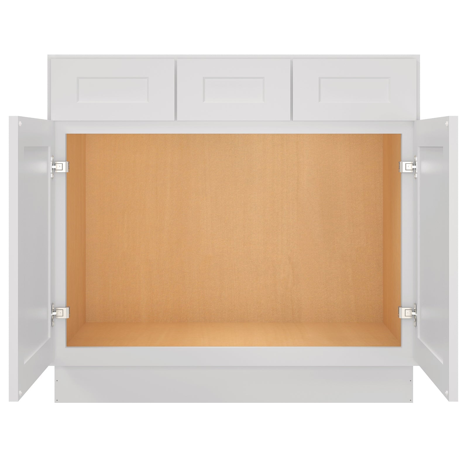 21"D Birch Solid Wood X 36"W X 34-1/2"H Vanity Sink Drawer Cabinet Wthout Top  VSD36