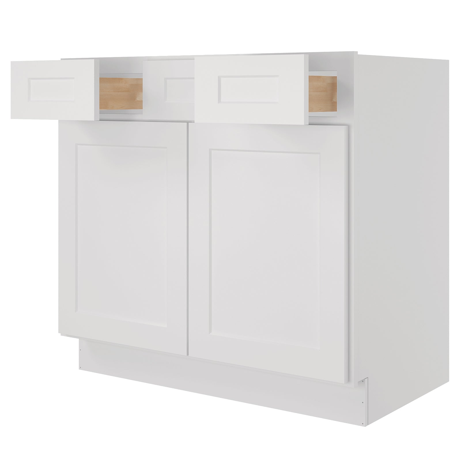 21"D Birch Solid Wood X 36"W X 34-1/2"H Vanity Sink Drawer Cabinet Wthout Top  VSD36