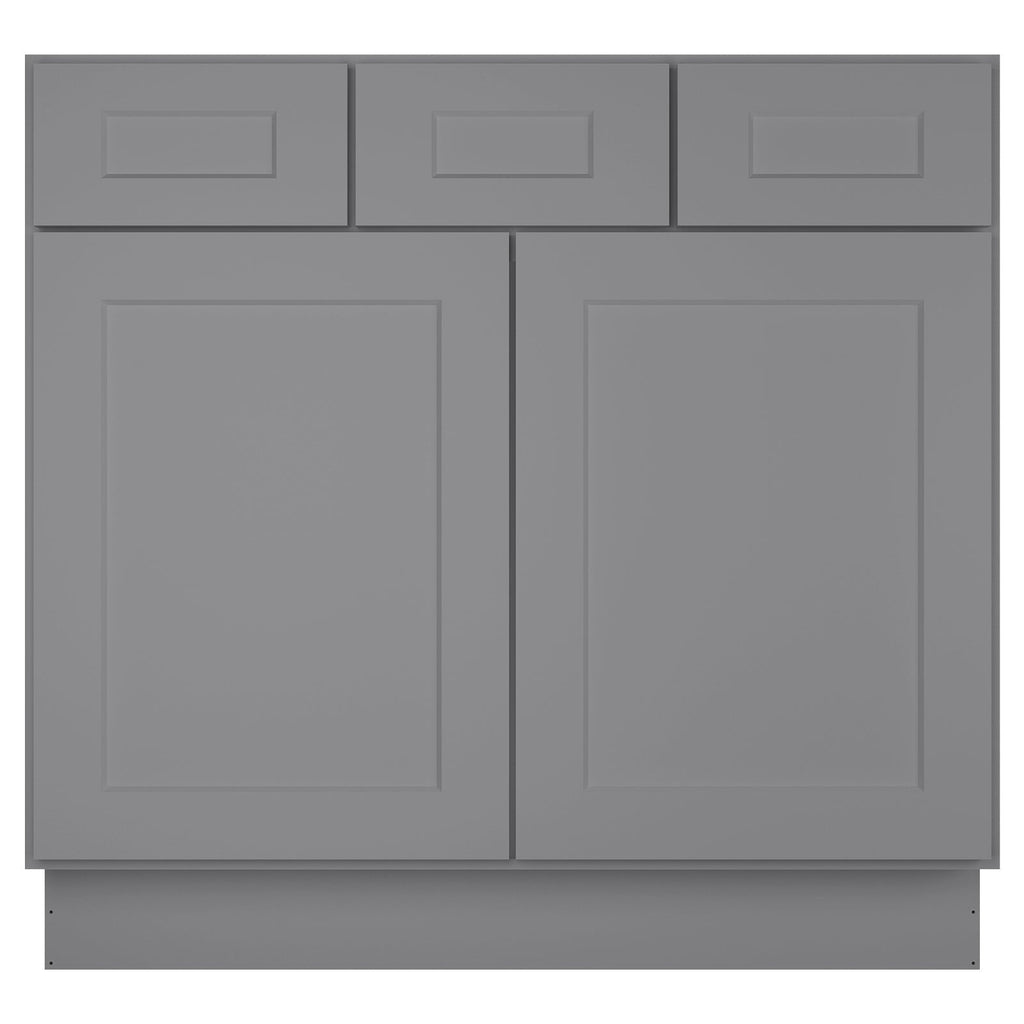 21"D Birch Solid Wood X 36"W X 34-1/2"H Vanity Sink Drawer Cabinet Wthout Top  VSD36