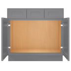 21"D Birch Solid Wood X 36"W X 34-1/2"H Vanity Sink Drawer Cabinet Wthout Top  VSD36