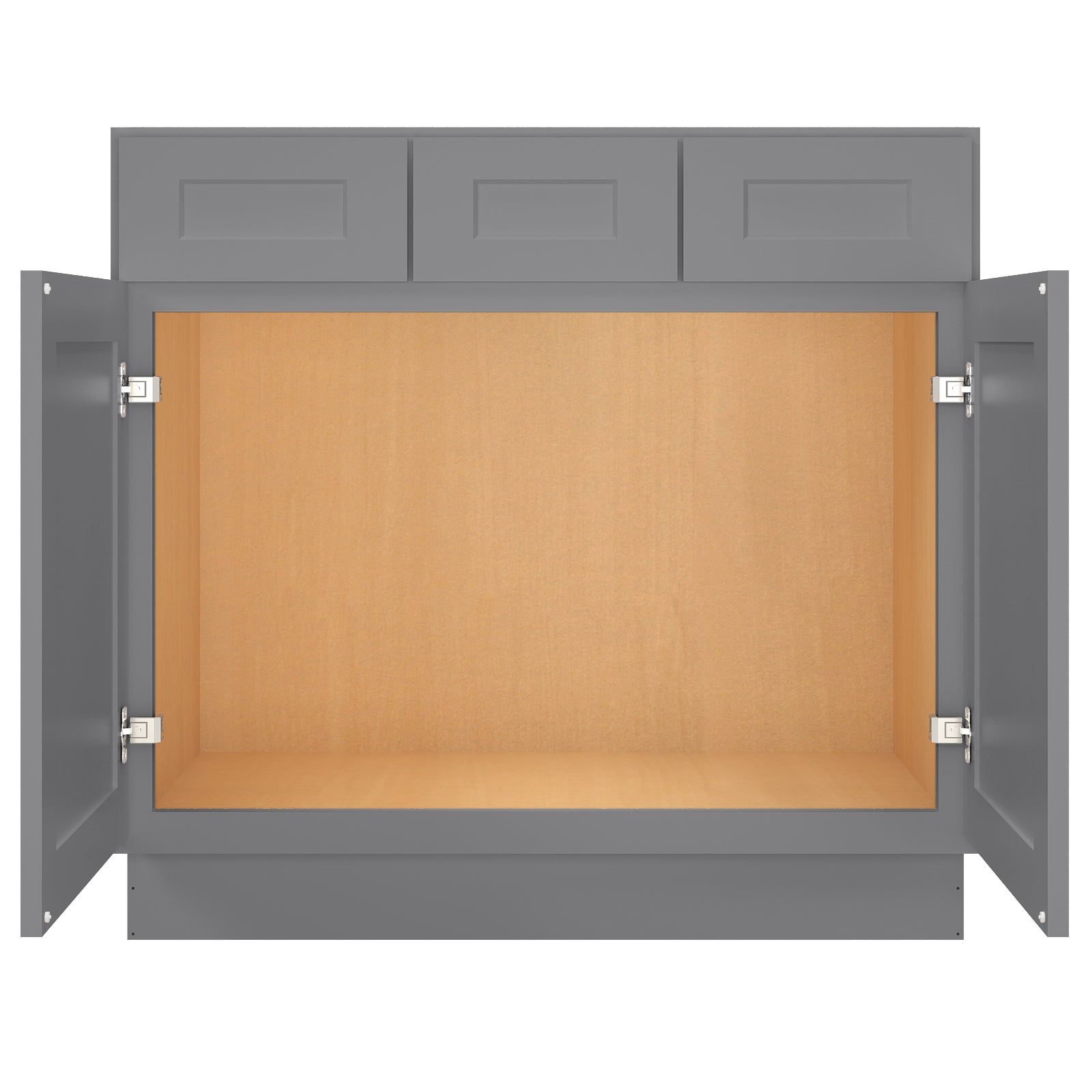 21"D Birch Solid Wood X 36"W X 34-1/2"H Vanity Sink Drawer Cabinet Wthout Top  VSD36