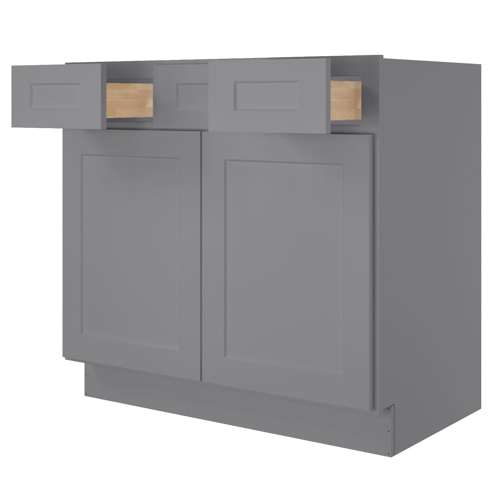 21"D Birch Solid Wood X 36"W X 34-1/2"H Vanity Sink Drawer Cabinet Wthout Top  VSD36