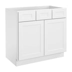 21"D Birch Solid Wood X 36"W X 34-1/2"H Vanity Sink Drawer Cabinet Wthout Top  VSD36