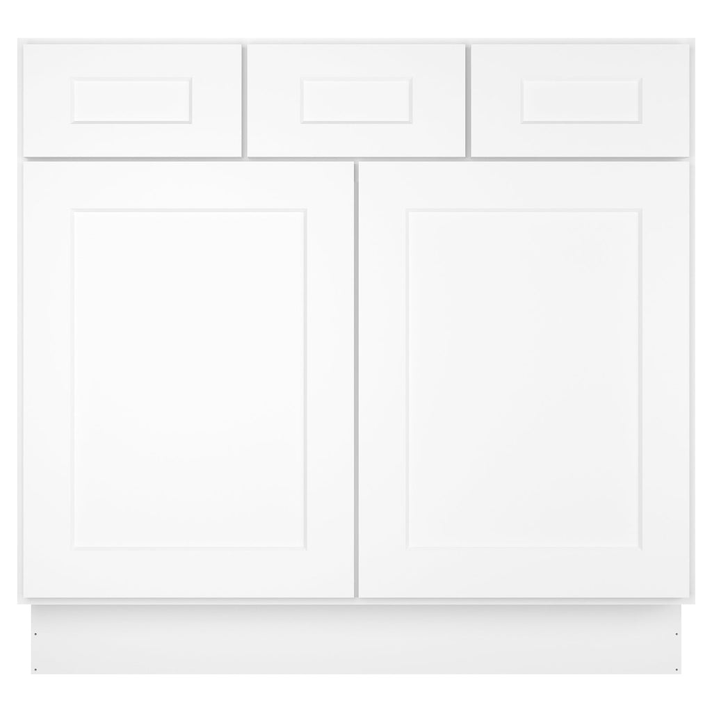 21"D Birch Solid Wood X 36"W X 34-1/2"H Vanity Sink Drawer Cabinet Wthout Top  VSD36