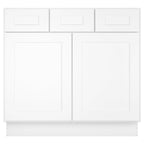 21"D Birch Solid Wood X 36"W X 34-1/2"H Vanity Sink Drawer Cabinet Wthout Top  VSD36