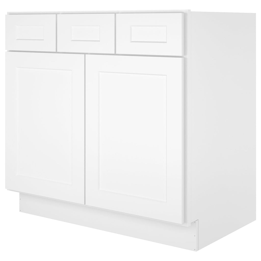 21"D Birch Solid Wood X 36"W X 34-1/2"H Vanity Sink Drawer Cabinet Wthout Top  VSD36