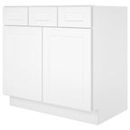 21"D Birch Solid Wood X 36"W X 34-1/2"H Vanity Sink Drawer Cabinet Wthout Top  VSD36