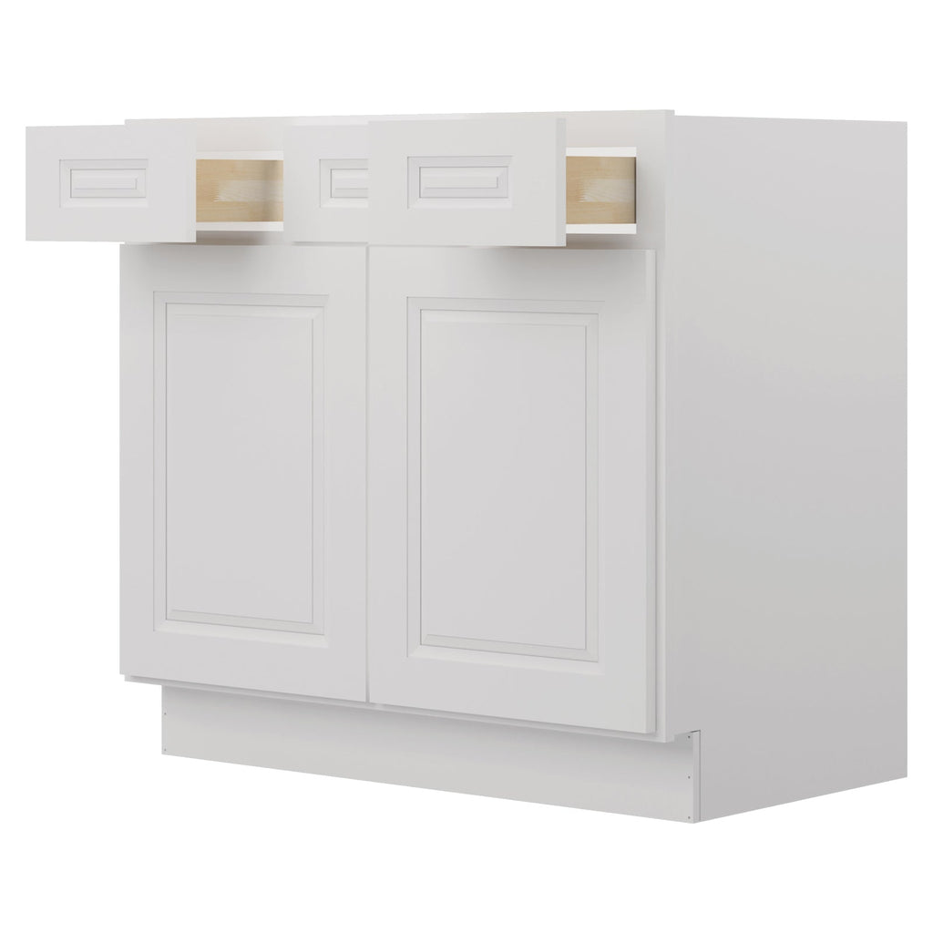 21"D Birch Solid Wood X 36"W X 34-1/2"H Vanity Sink Drawer Cabinet Wthout Top  VSD36