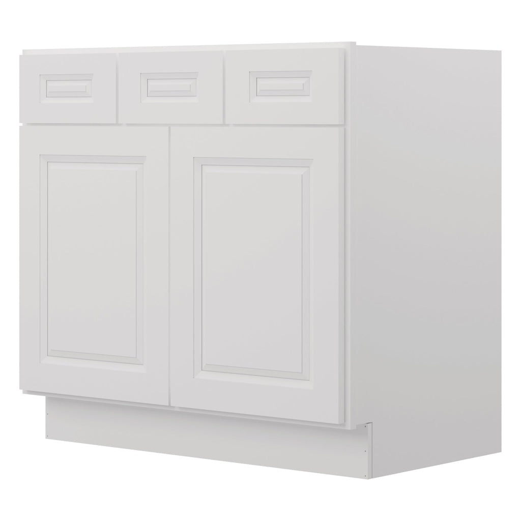 21"D Birch Solid Wood X 36"W X 34-1/2"H Vanity Sink Drawer Cabinet Wthout Top  VSD36
