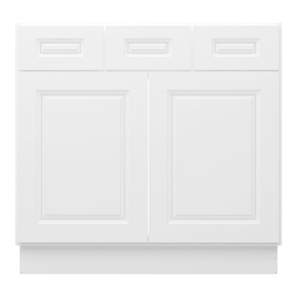 21"D Birch Solid Wood X 36"W X 34-1/2"H Vanity Sink Drawer Cabinet Wthout Top  VSD36