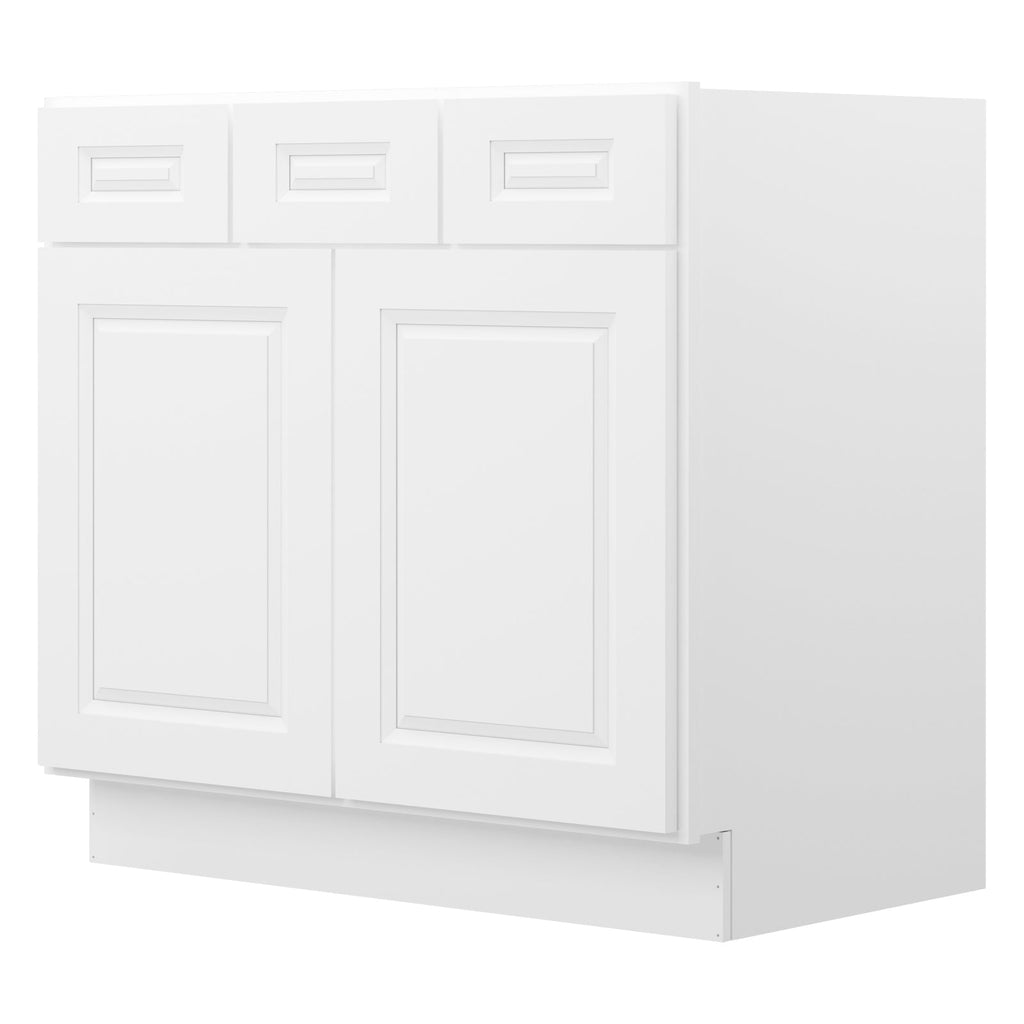 21"D Birch Solid Wood X 36"W X 34-1/2"H Vanity Sink Drawer Cabinet Wthout Top  VSD36